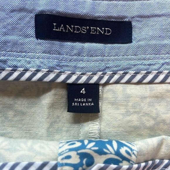 Lands' End Paisley Print Button Front A-Line Skirt Colorful Size 4‎ - Picture 2 of 4